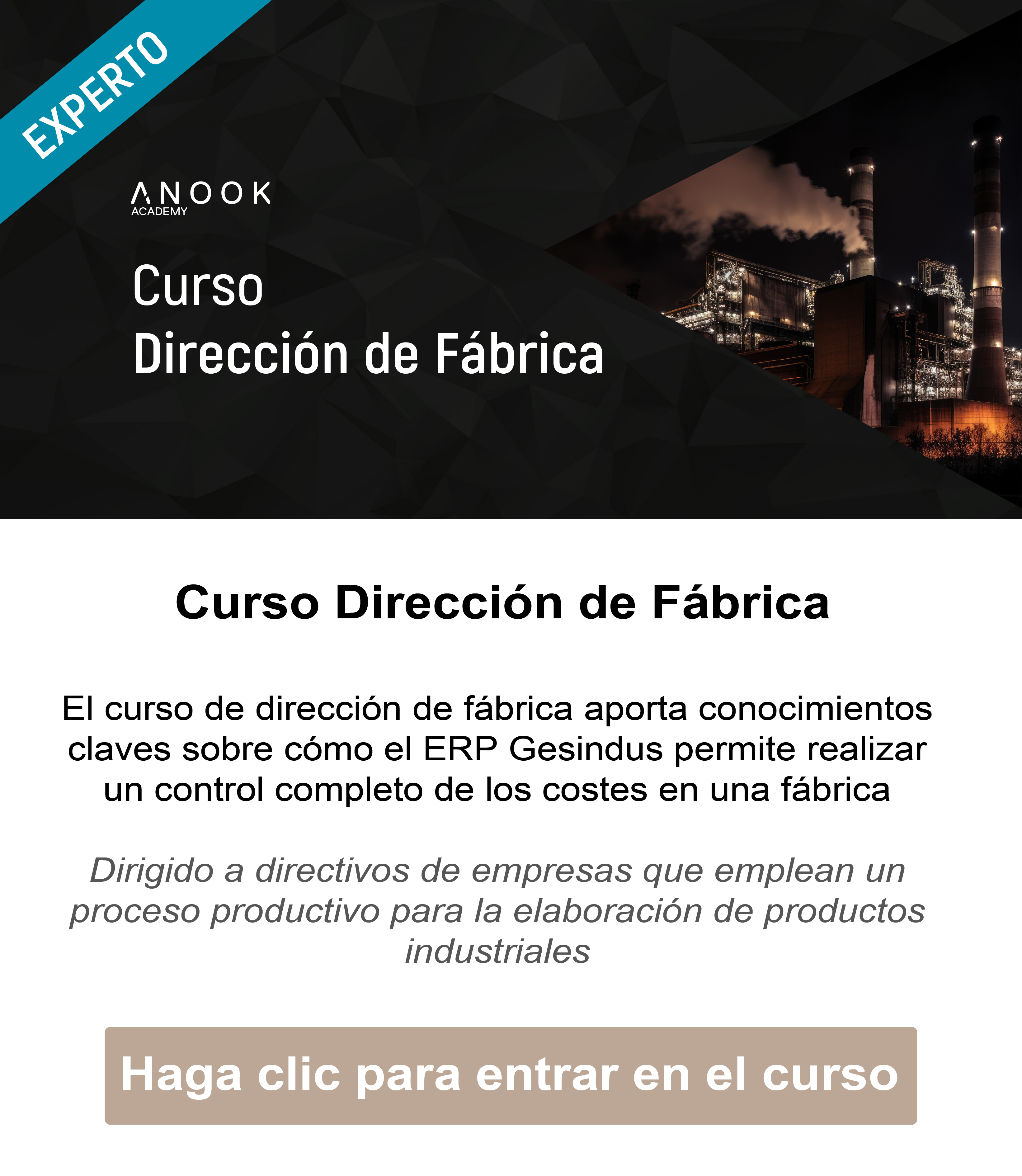 direcci&oacute;n de f&aacute;brica